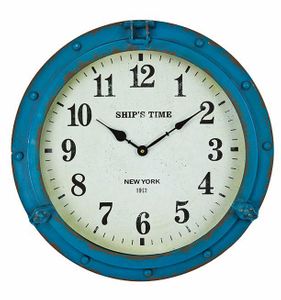 PORTHOLE CLOCK METAL MC-202