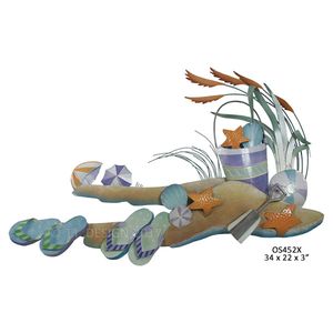 Beach Scene w/Bucket Shells (new colors)