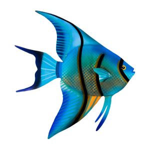 Angelfish Swim Right Metal Wall Art OS144