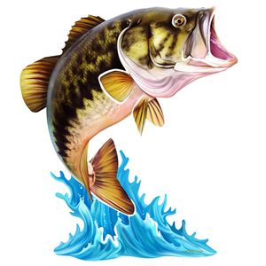 Bass Jumping Metal Wall Art Bass Jumping Metal Wall Art