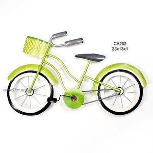 Beach Bike - Lime - Metal Wall Art