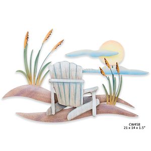 BEACH CHAIR WALL SCULPTURE CW458