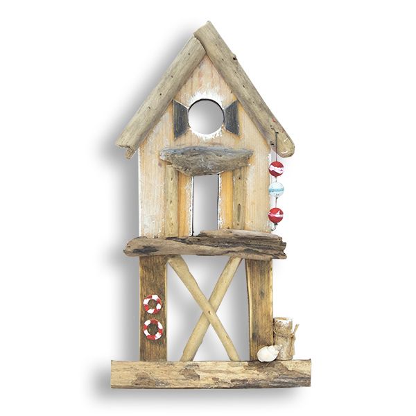 BEACH HOUSE ON STILTS WALL ART C474
