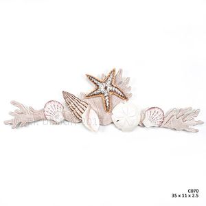 Coral  Shell Swag Wall Sculpture