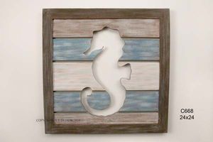 Cut Out Slat Panel  Seahorse