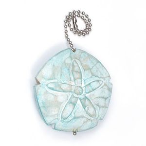 Fan Pull - Sand Dollar Aqua