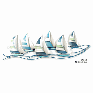Fancy Regatta Metal Wall Art