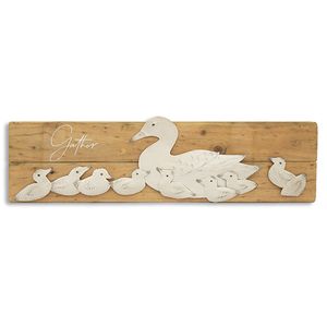 Gather Ducklings Wall Sign Antique CA048 Gather Ducklings Wall Sign Antique CA048