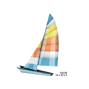 HOBIE CAT 50 CM METAL WALL ART (LANAI SAFE) OS136