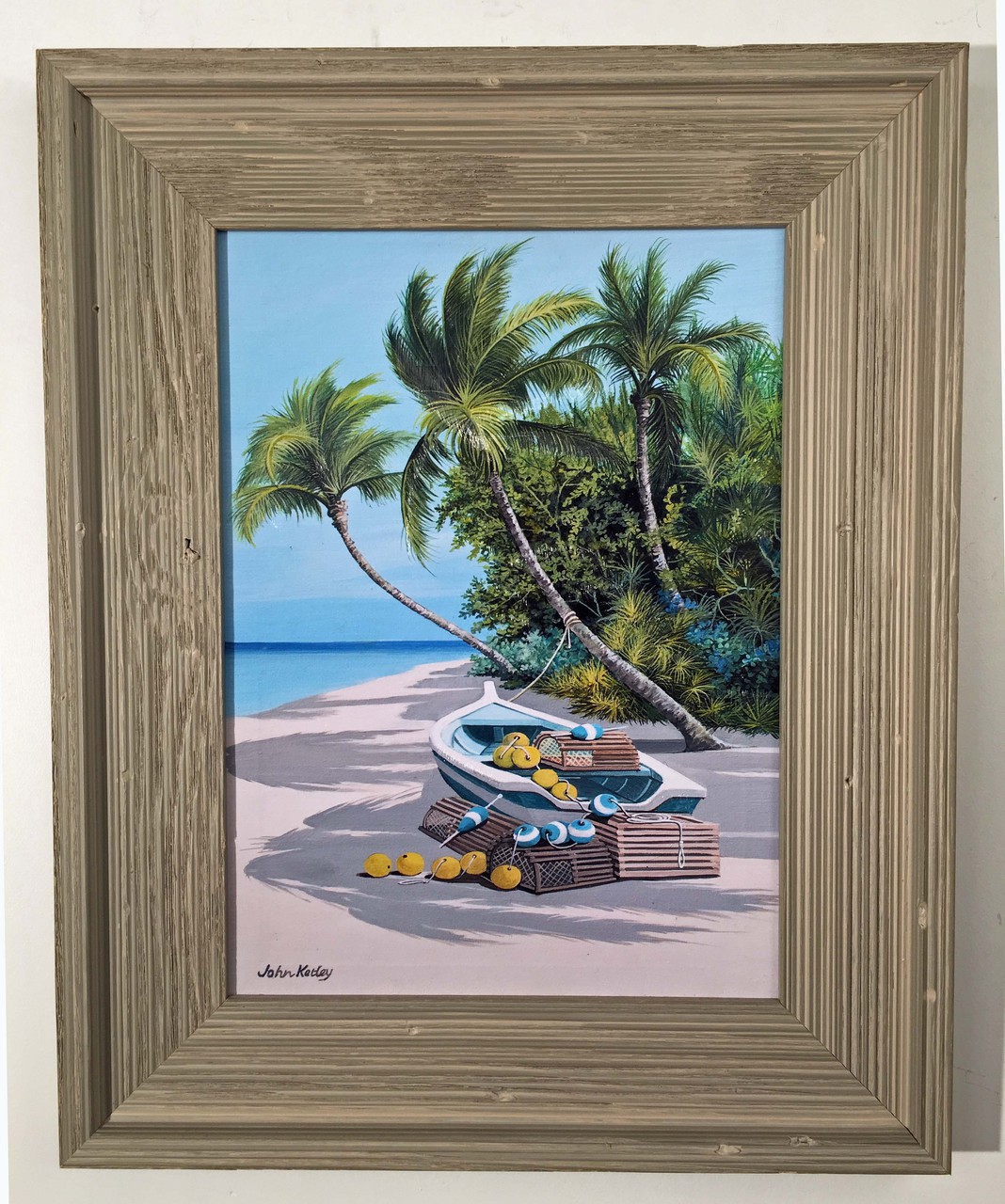 Lobster Boat at Rest Painting 20.5