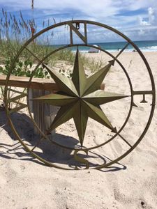 Metal Wall Compass Rose