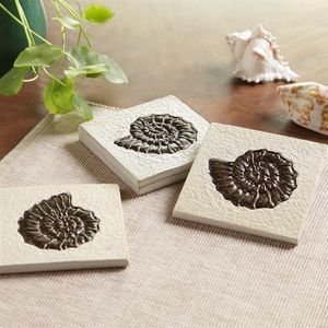 Nautilus Shell Coasters S/4