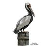 Pelican on Piling Wall Sculpture Pelican on Piling Wall Sculpture