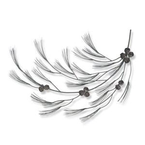 Pine Tree Branch Facing Left Metal Wall Art - CA608L Pine Tree Branch Facing Left Metal Wall Art - CA608L