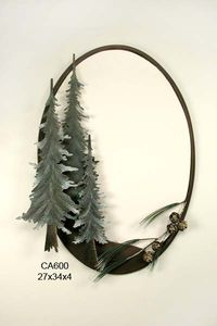 Pine Tree Mirror Oval Pine Tree Mirror Oval