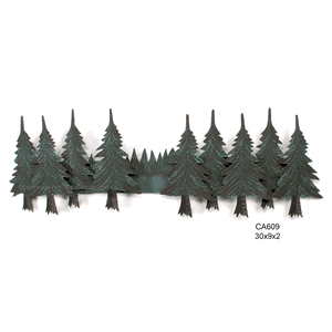 Pine Tree Swag Metal Wall Art