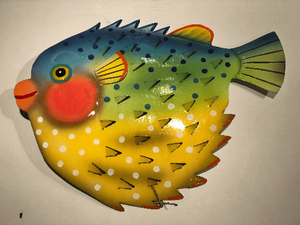 Porcupine Fish Large Metal Wall Art OS152