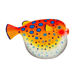 Puffer Fish Large Metal Wall Art OS148