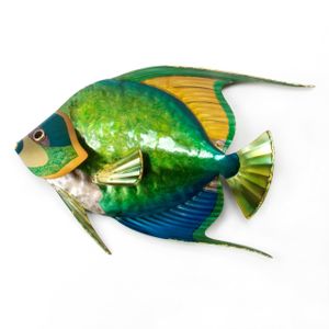 Queen Angelfish Single Metal Wall Art CO138 Queen Angelfish Single Metal Wall Art CO138