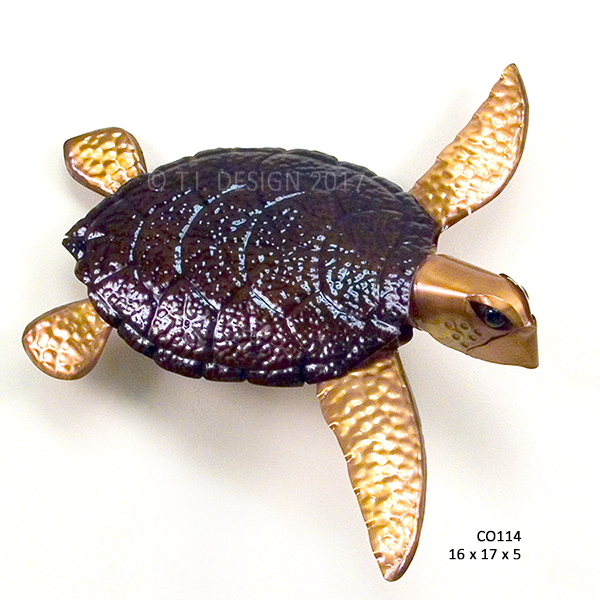 Sea Turtle 3D Metal Wall Art