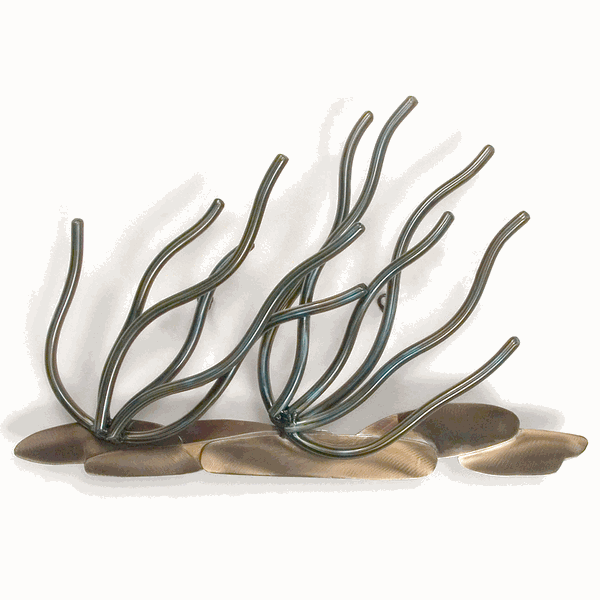 Soft Coral Branches - Metal Wall Art