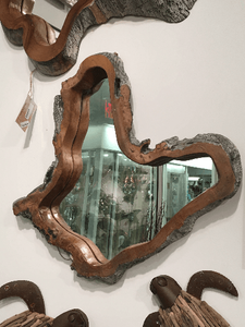 Large Teak Live Edge Mirror B076 Large Teak Live Edge Mirror B076