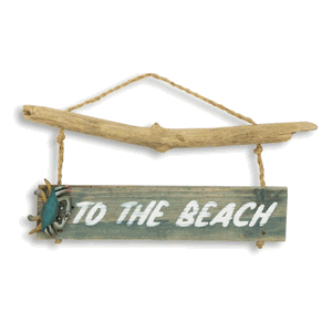 To The Beach Wall Art Crab Sign C487 To The Beach Wall Art Crab Sign C487