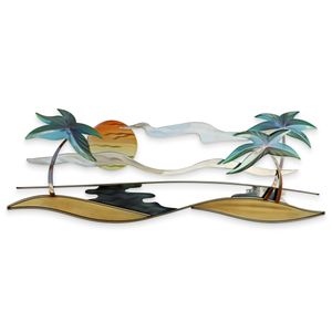 TROPICAL BEACH METAL WALL ART CO155 TROPICAL BEACH METAL WALL ART CO155