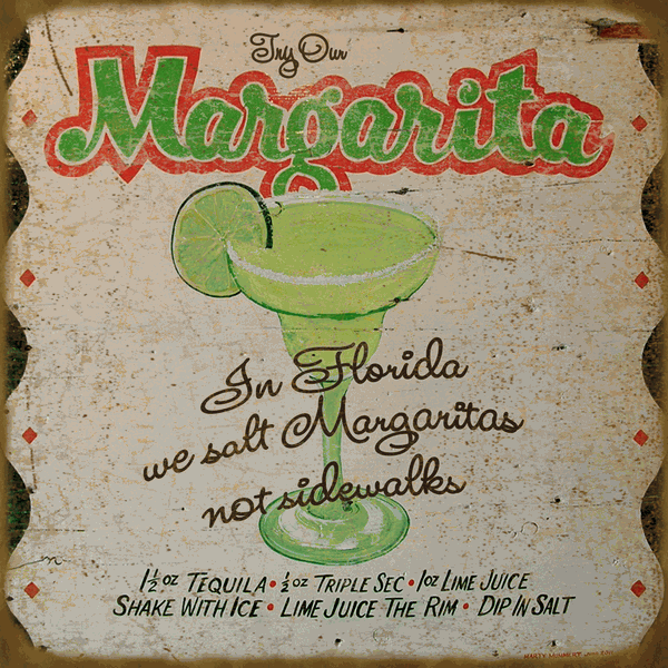 Try Our Margarita Wooden Wall Sign