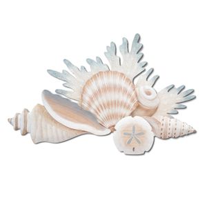 Wood and Metal Reef Wall Sculpture CW462 