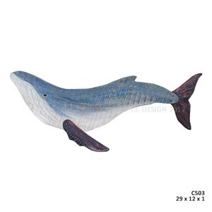 WOODEN HUMPBACK WHALE C503