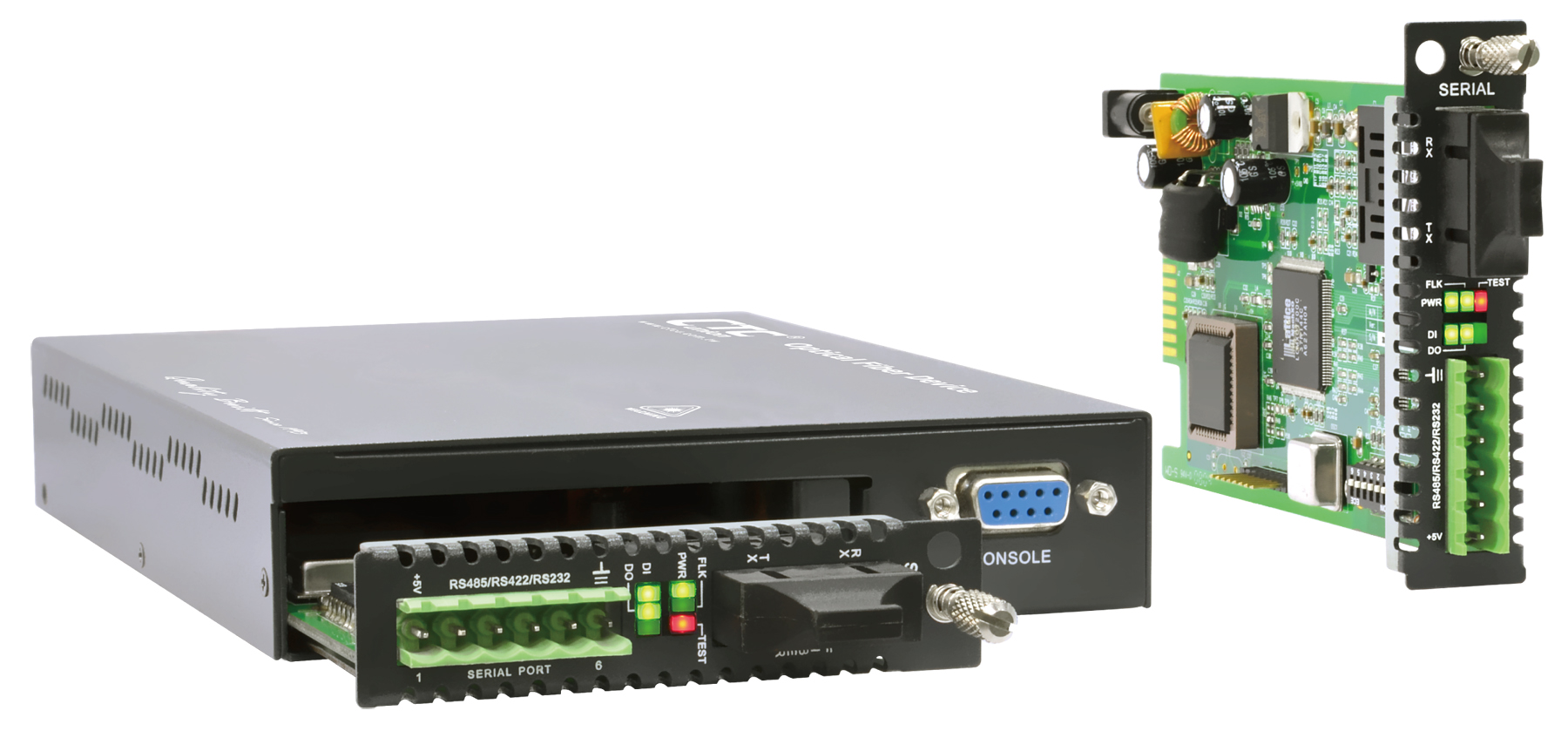 FRM220SerialSC002, Fiber to RS485/RS232 Converter