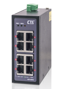 IGS-800C-8PH, Industrial GbE PoE Switch