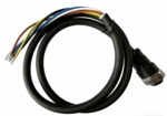 M23F5-OPEN-1M,  M23 Female (5-Pin) to open wire cable, 1M, for power