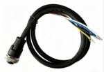 M23F5-OPEN-1M,  M23 Female (5-Pin) to open wire cable, 1M, for power
