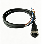 M23F5-OPEN-1M,  M23 Female (5-Pin) to open wire cable, 1M, for power