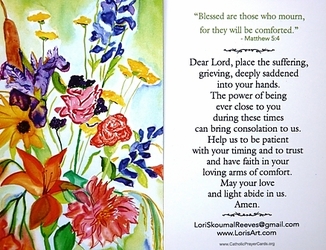 8 Beatitude Prayer Cards - Beatitude #2