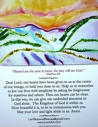 8 Beatitude Prayer Cards - Beatitude #6