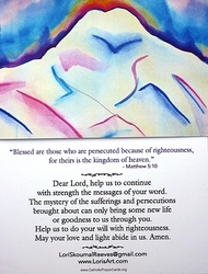 8 Beatitude Prayer Cards - Beatitude #8
