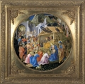 Adoration of the Magi Canvas - Spandrel Framed Christian Art