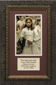 After the First Communion (Detail 1 Girl) with Prayer Framed