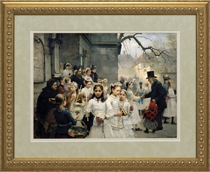 After the First Holy Communion - 2 Matted  & Framed Options