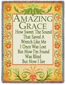 Amazing Grace Inspirational Tapestry Throw