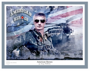 American Heroes - Helicopter Pilot by Danny Hahlbohm - Unframed Christian Art