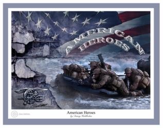 American Heroes - Navy Seals by Danny Hahlbohm - Unframed Christian Art
