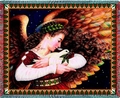 Angel and Dove Religious Tapestry Throw