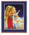 Angels at Night Tapestry Throw