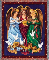 Angels Throw Religious Tapestry