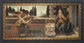 Annunciation by Leonardo Da Vinci - 5 Framed Options