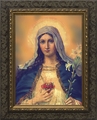 Antique Immaculate Heart (Ornate Dark Frame) - 4 Framed Options